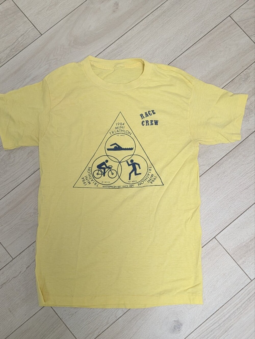 VINTAGE Broken-in Tee Triathlon 1984